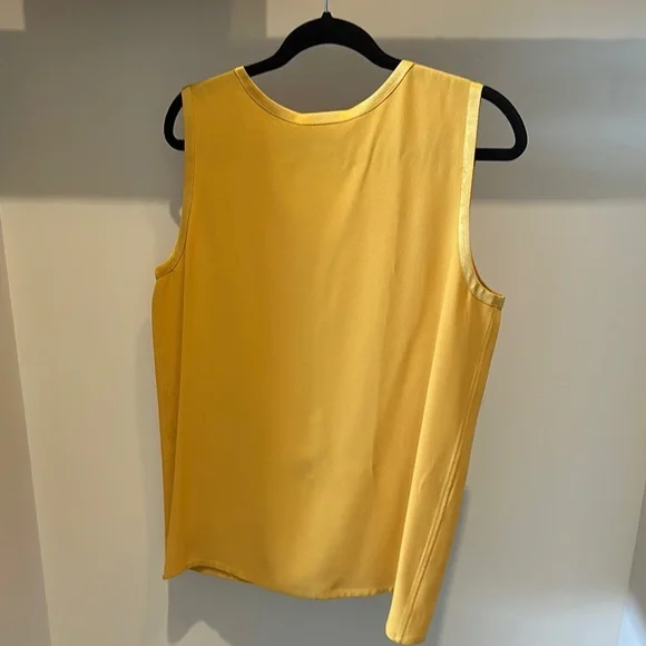 Yves Saint Laurent rive gauche Yellow Sleeveless vintage 1990’s Top - Picture 3 of 3